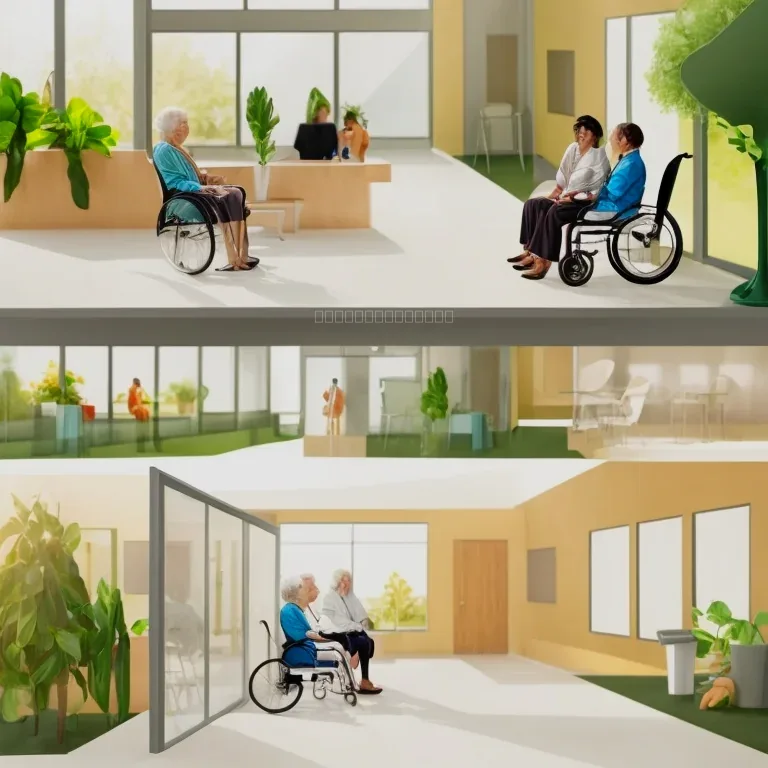 Gemeinschaftsraum und Betreuungsteam bei VitalXEden